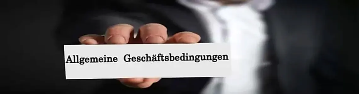 unsere allgemeinen Geschäftsbedingungen zur Einsichtnahme